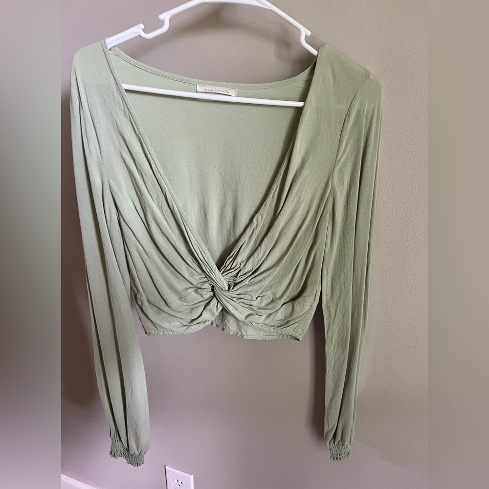 Urban Outfitters Cropped Long Sleeve Shirt